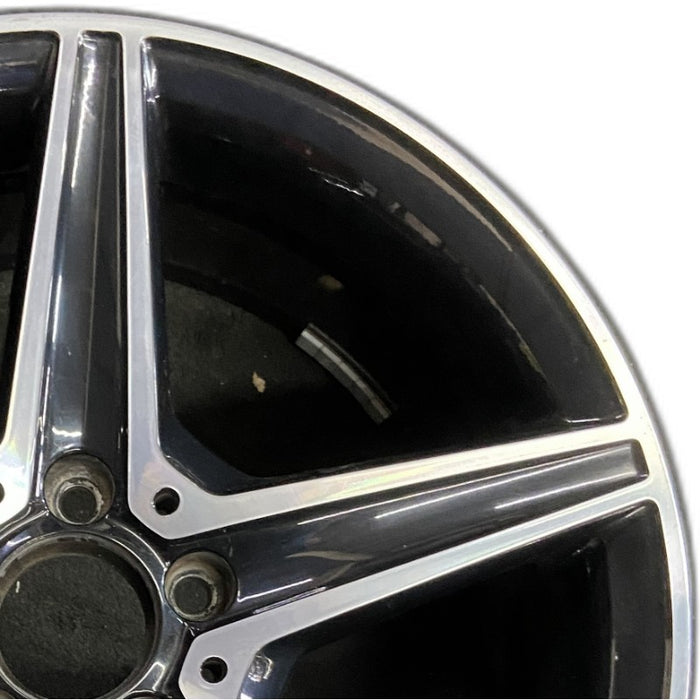 18" MERCEDES C-CLASS 16 205 Type Sdn C450 18x8.5 5 spoke Original OEM Wheel Rim - Side Profile