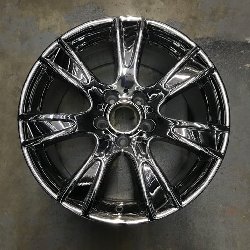 17" MERCEDES C-CLASS 09 204 Type; C350 17x8.5 7 spoke Original OEM Wheel Rim - Front View
