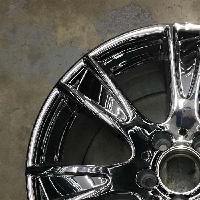 17" MERCEDES C-CLASS 09 204 Type; C350 17x8.5 7 spoke Original OEM Wheel Rim - Side Profile