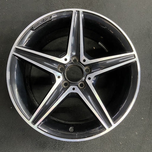 18" MERCEDES C-CLASS 16 205 Type Sdn C450 18x8.5 5 spoke Original OEM Wheel Rim - Front View