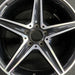 18" MERCEDES C-CLASS 16 205 Type Sdn C450 18x8.5 5 spoke Original OEM Wheel Rim - Angle View