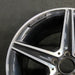 18" MERCEDES C-CLASS 16 205 Type Sdn C450 18x8.5 5 spoke Original OEM Wheel Rim - Side Profile