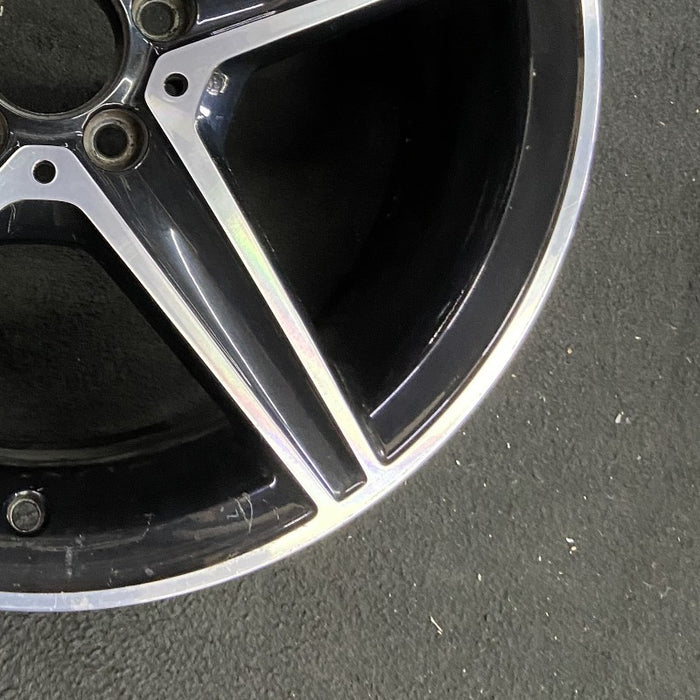 18" MERCEDES C-CLASS 16 205 Type Sdn C450 18x8.5 5 spoke Original OEM Wheel Rim - Back View
