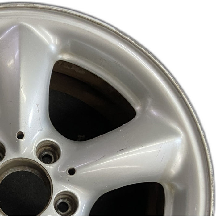16" MERCEDES SLK 01 170 Type; SLK230 16x8 5 spoke dome spokes rear Original OEM - Side Profile