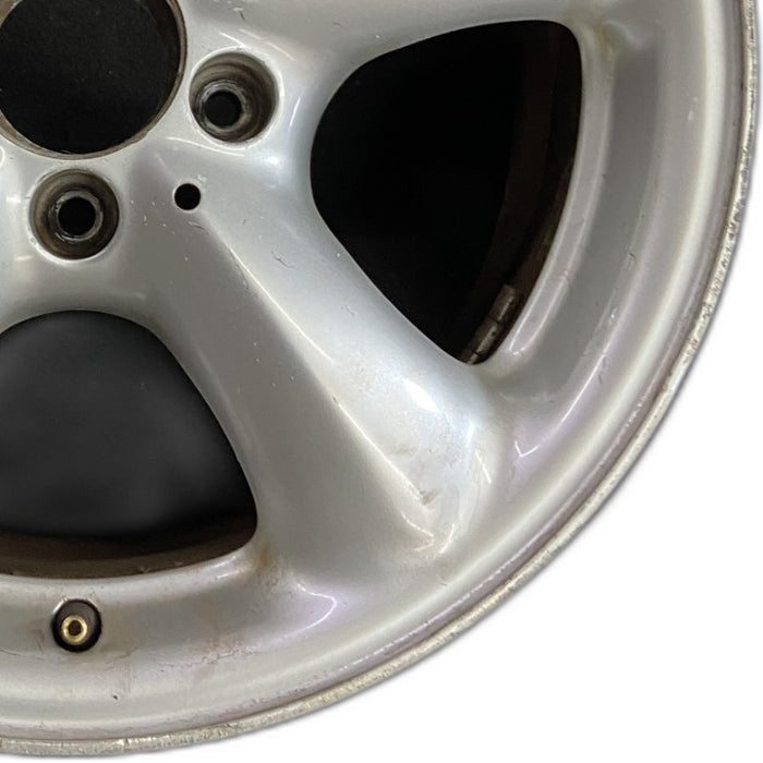 16" MERCEDES SLK 01 170 Type; SLK230 16x8 5 spoke dome spokes rear Original OEM - Close-Up Detail