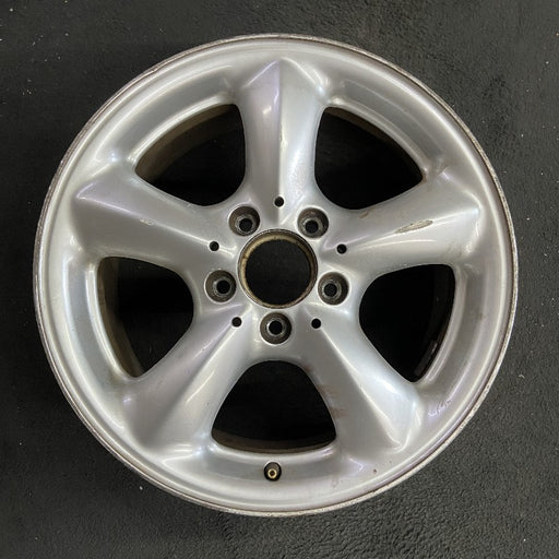 16" MERCEDES SLK 01 170 Type; SLK230 16x7 5 spoke dome spokes frt Original OEM - Front View