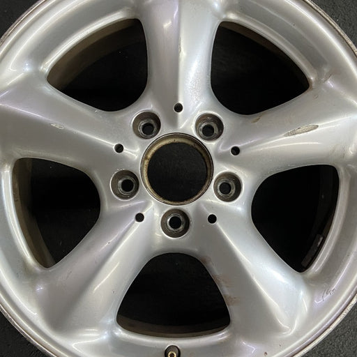 16" MERCEDES SLK 01 170 Type; SLK230 16x7 5 spoke dome spokes frt Original OEM - Angle View