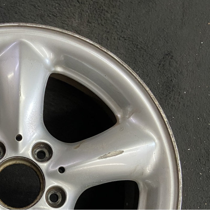 16" MERCEDES SLK 01 170 Type; SLK230 16x7 5 spoke dome spokes frt Original OEM - Close-Up Detail