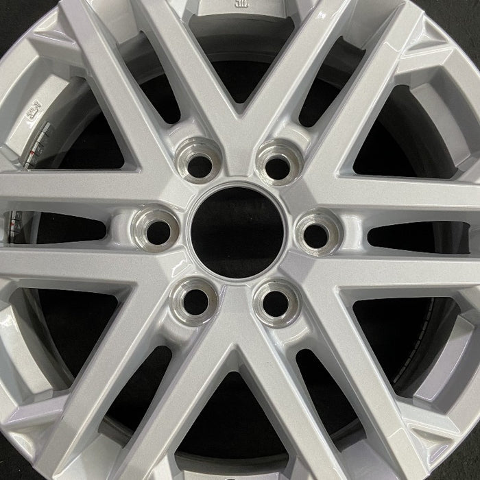 18" SEQUOIA 23-24 18x7.5 6 double spoke silver Original OEM Wheel Rim - Angle View