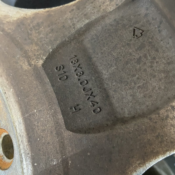 18" FORD F250SD PICKUP 09-10 18x8 SRW TPMS 5 spoke aluminum cast indented spoke ends Original OEM Wheel Rim