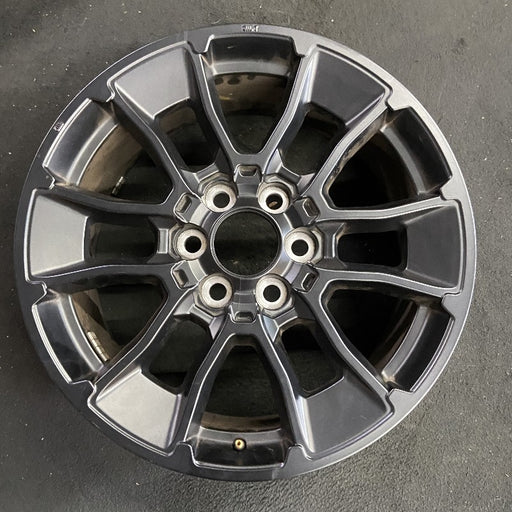 20" SEQUOIA 24 20x8 6 Y spoke black TRD off- Original OEM Wheel Rim - Front View