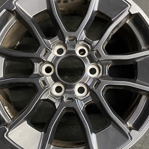 20" SEQUOIA 24 20x8 6 Y spoke black TRD off- Original OEM Wheel Rim - Angle View