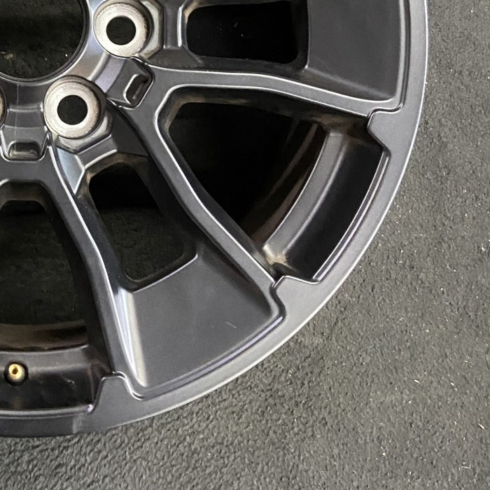 20" SEQUOIA 24 20x8 6 Y spoke black TRD off- Original OEM Wheel Rim - Back View
