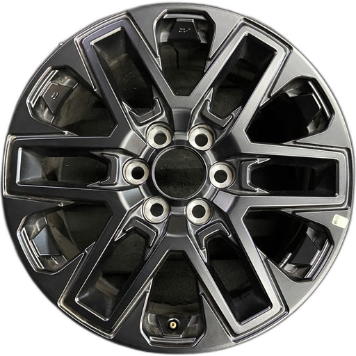 20" SEQUOIA 23-25 20x8, open spoke , matte black Original OEM Wheel Rim - Front View