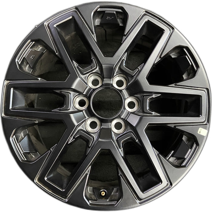 20" SEQUOIA 23-25 20x8, open spoke , matte black Original OEM Wheel Rim - Front View