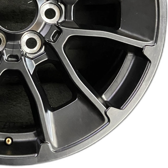 20" SEQUOIA 24 20x8 6 Y spoke black TRD off- Original OEM Wheel Rim - Close-Up Detail