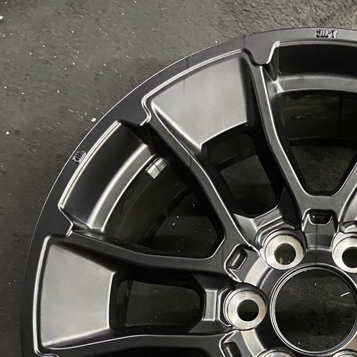 20" SEQUOIA 24 20x8 6 Y spoke black TRD off- Original OEM Wheel Rim - Side Profile