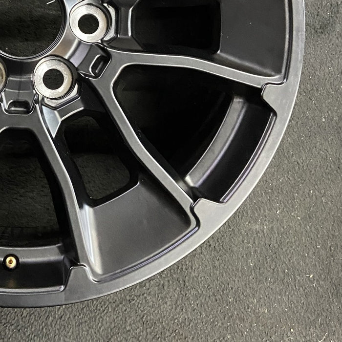 20" SEQUOIA 24 20x8 6 Y spoke black TRD off- Original OEM Wheel Rim - Back View