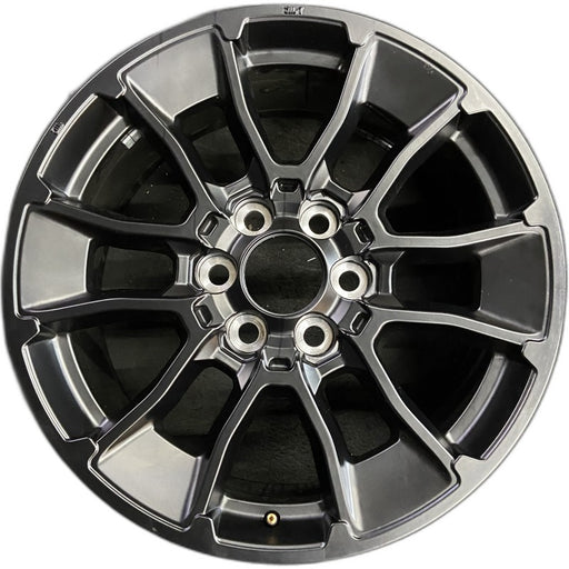 20" SEQUOIA 24 20x8 6 Y spoke black TRD off- Original OEM Wheel Rim - Front View