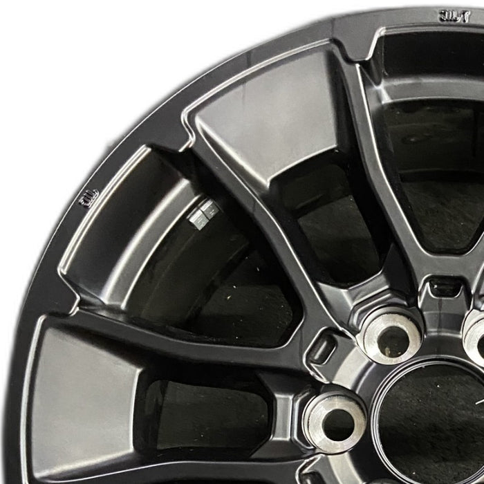 20" SEQUOIA 24 20x8 6 Y spoke black TRD off- Original OEM Wheel Rim - Angle View
