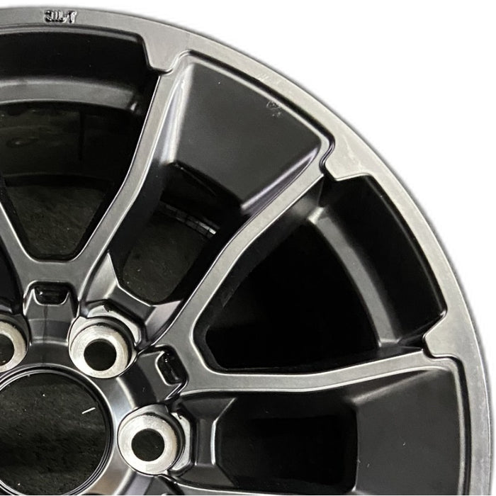 20" SEQUOIA 24 20x8 6 Y spoke black TRD off- Original OEM Wheel Rim - Side Profile