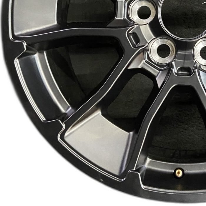 20" SEQUOIA 24 20x8 6 Y spoke black TRD off- Original OEM Wheel Rim - Back View