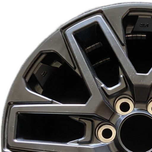 20" SEQUOIA 23-24 20x8 open spoke 6 spoke matte black Original OEM Wheel Rim - Angle View