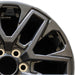 20" SEQUOIA 23-24 20x8 open spoke 6 spoke matte black Original OEM Wheel Rim - Side Profile