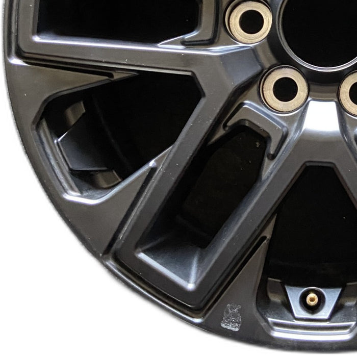20" SEQUOIA 23-24 20x8 open spoke 6 spoke matte black Original OEM Wheel Rim - Back View