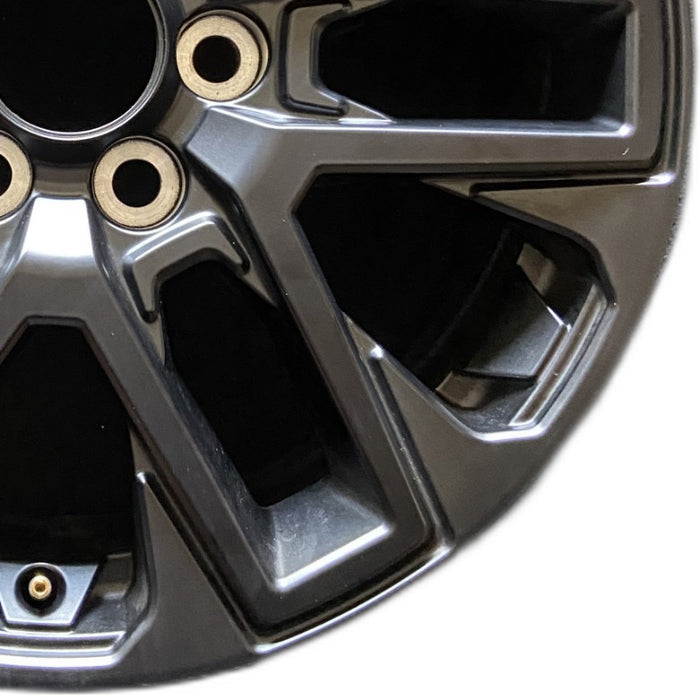 20" SEQUOIA 23-24 20x8 open spoke 6 spoke matte black Original OEM Wheel Rim - Close-Up Detail