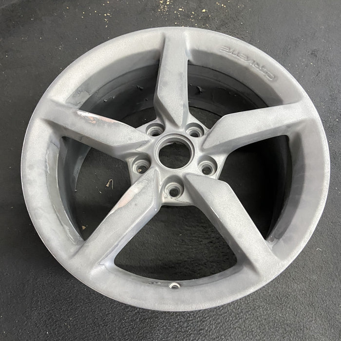 18" CORVETTE 14-15 front, 18x8.5, silver Original OEM Wheel Rim - View 7