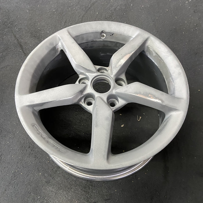 18" CORVETTE 14-15 front, 18x8.5, silver Original OEM Wheel Rim - View 8