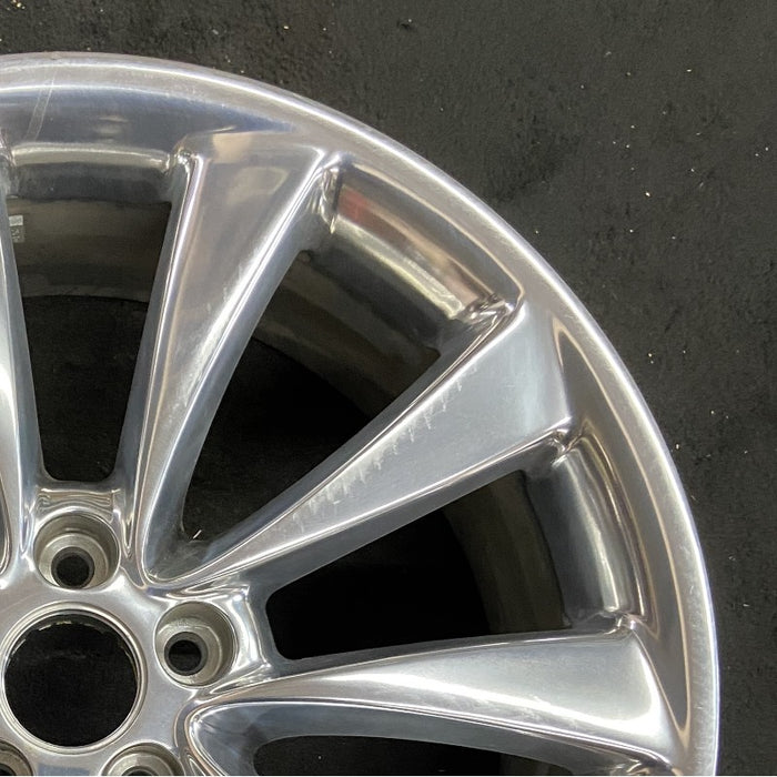 20" MKT 10 20x8 aluminum TPMS 10 flat spoke polished Original OEM Wheel Rim