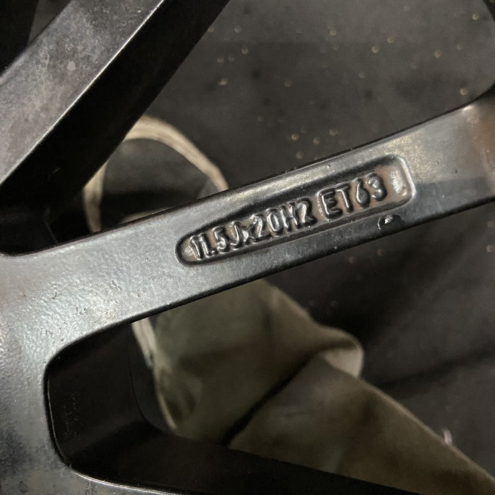 20" PORSCHE PANAMERA 10-13 alloy 20x11.5 15 spoke black finish Original OEM Wheel Rim