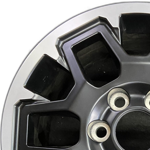 17" TACOMA 24 17x7.5 black TRD Off-package Original OEM Wheel Rim - Angle View