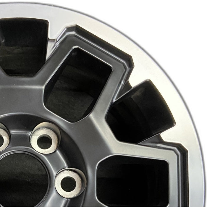 17" TACOMA 24 17x7.5 black TRD Off-package Original OEM Wheel Rim - Side Profile