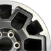 17" TACOMA 24 17x7.5 black TRD Off-package Original OEM Wheel Rim - Side Profile