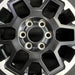 17" TACOMA 24 17x7.5 black TRD Off-package Original OEM Wheel Rim - Angle View