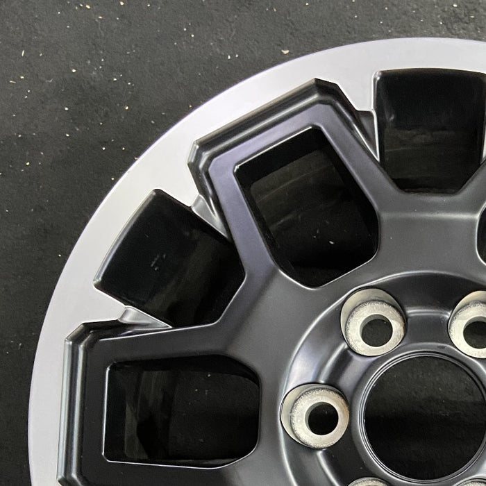17" TACOMA 24 17x7.5 black TRD Off-package Original OEM Wheel Rim - Side Profile