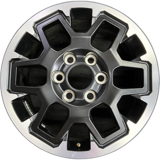17" TACOMA 24 17x7.5 black TRD Off-package Original OEM Wheel Rim - Front View
