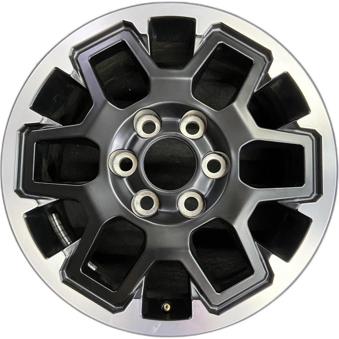 17" TACOMA 24 17x7.5 black TRD Off-package Original OEM Wheel Rim - Front View