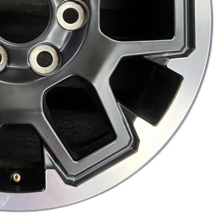 17" TACOMA 24 17x7.5 black TRD Off-package Original OEM Wheel Rim - Close-Up Detail