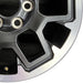 17" TACOMA 24 17x7.5 black TRD Off-package Original OEM Wheel Rim - Close-Up Detail