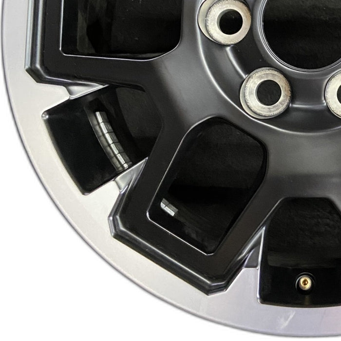 17" TACOMA 24 17x7.5 black TRD Off-package Original OEM Wheel Rim - Back View