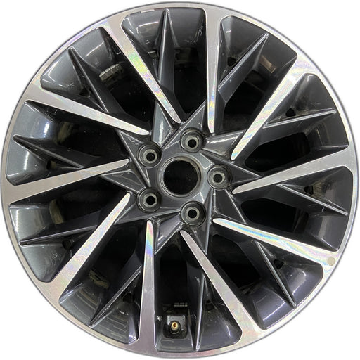 18" SONATA 20 gasoline, 18x7.5 , black inlay Original OEM Wheel Rim - Front View