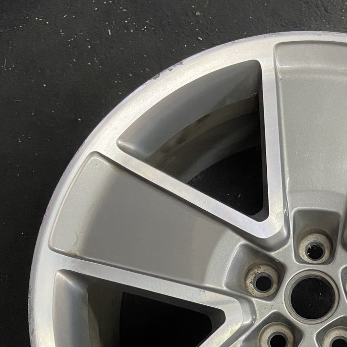 21" CAMARO 13-14 21x8.5 frt 5 single spoke gray Original OEM Wheel Rim - Side Profile