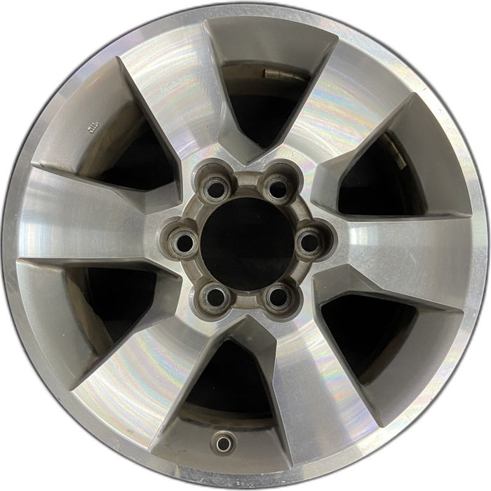 17" 4 RUNNER 10-13 17x7 alloy 6 spoke Original OEM Wheel Rim - Front View
