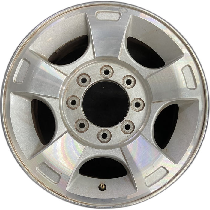 18" FORD F250SD PICKUP 09-10 18x8 SRW TPMS 5 spoke aluminum cast indented spoke ends Original OEM Wheel Rim