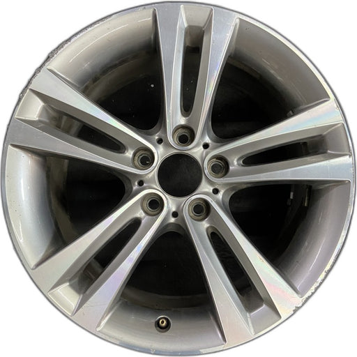 18" BMW 320i 16-17 18x8.5 rear 5 spoke double spoke flared spoke Original OEM - Front View