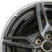 19" CORVETTE 20-22 frt 19x8.5 5 spoke black opt Q8Q Original OEM Wheel Rim - Angle View